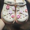 Flores de Zapato Crocs Sakura Flores de Color Caramelo Flores Transparentes Flor de Cinco Pétalos Hebilla de Zapato Tridimensional Hebilla Decorativa Desmontable
