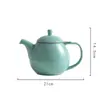 Tetera de Cerámica Estilo Nórdico con Filtro para Uso Doméstico Simple Tetera de Colores para el Té de la Tarde Tetera para Té de Flores