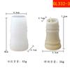 Área Escénica Panda Gigante Brote de Bambú Vela Aromática Molde de Silicona DIY Adorno Creativo de Animal Pequeño de Yeso