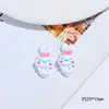 Perro de Orejas Grandes de Dibujos Animados Perro Yugui Resina Accesorios Pequeños Hecho a Mano DIY Pegatina de Nevera de Pegamento de Crema Accesorios para Hebilla de Agujero de Zapatos