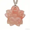 Colgante Flor de Durazno Flor de Cinco Pétalos Flor de Cerezo Seda Dorada de Xinjiang, Accesorio de Joyería Estilo Chino Tradicional, Nuevo Accesorio de Collar Estilo Chino