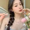 Adequado para a Primavera, Brincos de Laço Brilhantes com Zircônias Microincrustadas para Mulheres, Brincos de Luxo Acessível de Nicho de Alta Qualidade, Brincos Elegantes e Atmosféricos