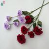Cinco Platycodon grandiflorum, tres flores y dos capullos, camelia, arreglo floral de boda, flor artificial, accesorios de fotografía de escenario de hotel, flor artificial