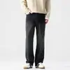 Ropa de Hombre Fengshe / Nueva Colección Primavera y Otoño 2026 Rectos Holgados Streetwear Americano Elásticos Jeans Negros para Hombre