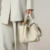 Bolsos, Bolsos Nuevos de Moda, Bolsos para Mujer, Bolsos de Hombro, Bolsos Cubo, Bolsos de Mano Versátiles de Cuero Genuino para Otoño, Bolsos Tote, Bolsos de Equipaje