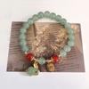 Pulsera de Ópalo Mariposa para Mujer de Nicho de Lujo Ligero de Alta Gama con Cuentas de Cristal al por Mayor Colgante Accesorios Yiwu Nuevo