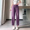 Pantalones Harem Finos de Seda de Hielo de Verano, de Secado Rápido, para Mujer, Tallas Grandes, Pantalones Cropped Versátiles Frescos e Informales para Figuras Pequeñas