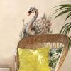 Pegatina de Pared Decorativa Cisne Elegante de Diamante Sala de Estar Entrada Dormitorio Restaurante Pintura Autoadhesiva Removible Pegatina de Pared de PVC