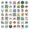 Conjunto de 50 adesivos de futebol graffiti transfronteiriços, adesivos adesivos à prova d'água de time de estrelas de futebol da Copa do Mundo, adesivos temu