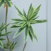 Planta en maceta de lirio y bambú simulación planta verde diseño de jardinería planta de paisajismo adornos flores decorativas planta verde simulación venta al por mayor