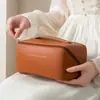 Bolsa de Maquillaje Impermeable de PU para Almohada Portátil de Viaje para Mujeres Bolsa de Almacenamiento de Cosméticos Bolsa de Tocador de Gran Capacidad