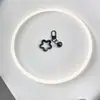 Anel de livro com pingente de chaveiro de estrela de cinco pontas em acrílico estilo coreano, acessório de decoração de conta para boneca DIY