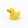 Mini Pato Simulación Resina Animal Pequeño Dibujos Animados Accesorios para el Cabello Hecho a Mano DIY Accesorios de Pegamento de Crema Pequeños Adornos Estéreo