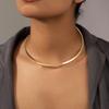 Collar de nivel de temperamento de moda europea y americana, corto, simple, cadena de clavícula, collar