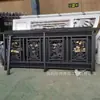 Puerta de Patio de Doble Hoja de Aleación de Aluminio, Puerta de Casa de Campo Autoconstruida de Jardín, Puerta de Arte de Aluminio para Exteriores de Jardín de Villa