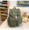 Mochila Transfronteriza para Estudiantes Universitarios para Mujer 2026 Nueva Mochila Casual Moda Tendencia Estilo Japonés Gran Capacidad Múltiples Bolsillos Bolsa Escolar