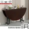 Mesa Dobrável, Mesa Redonda Simples Móvel, Mesa de Jantar Criativa, Mesa de Jantar para Uso Doméstico, Apartamento Pequeno, Mesa Redonda Grande Dobrável Rústica