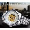 Reloj Guangzhou Chingxi Jaragar Moda Masculina Casual Esfera Grande Calado Mecánico Totalmente Automático