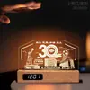 Trofeo de Madera Souvenir Luz de Noche Acrílica Premio Reunión Anual de la Empresa Creativo Brillante Aniversario del Campus Temporada de Graduación