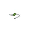 Anillo Rama Abierta Hoja Verde Gato Antiguo Ning Seno del Amor Dulce y Elegante Moda Nacional Personalizado Anillo de Hoja Verde Abierto