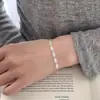 Pulseira Retangular de Zircônia Microcravejada em Prata de Lei S925 para Mulheres, Estilo Coreano Estilo Ins, Acessório de Moda Versátil e de Alto Padrão