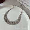 Colar "Galáxia Cintilante" Completo em Diamante, Fresco e Brilhante, Luxo Acessível, High-End, Corrente de Clavícula Exquisita e Versátil para Mulheres