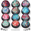 Colorido Amazon quente cross-border atacado 3mm flor de ameixa esmalte maquiagem epóxi lantejoulas adesivos atacado