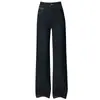2061 Pantalones de Pierna Ancha de Mezclilla Invierno Elásticos Forrados de Polar Engrosados Pantalones Rectos Estrechos Pantalones para Mujer de Mediana Edad Talla Grande Sueltos Mamá