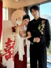 Novo terno masculino estilo chinês para casamento e noivado, terno Zhongshan de alta qualidade, nova jaqueta de terno Xiuhe estilo nacional