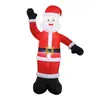Comercio exterior transfronterizo más vendido inflable de Papá Noel LED iluminado modelo inflable de Navidad para patio accesorios de decoración navideña
