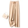Pantalones de Lana Siping para Mujer 2024 Otoño e Invierno Nuevo Lujo Ligero Casual Pantalones Tejidos de Lana Pantalones Simples Holgados