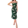 Amazon Transfronterizo Temu Shein Venta Caliente Nuevo Verano Mujer Estampado Floral Tirante Fruncido Bata de Noche