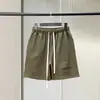 Shorts de Terry Respirável de Verão Fog Essentials Masculino, Estilo Americano, Shorts para Casal, Acima do Joelho, para Uso ao Ar Livre