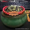 Pulsera de Éxito de Alto Rango Estilo Étnico Trenzado Pulsera de Cuerda Roja con Nombre Grabado, Regalo Perfecto para Exámenes de Ingreso a la Preparatoria y Universidad