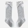 Nuevos Calcetines para Bebé Primavera y Otoño 2025 con Lazo, Boca Suelta, Rayados, de Media Caña, para Bebé de 1 Año, Estilo Europeo y Americano, Calcetines Infantiles