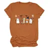 Tienda Independiente de Amazon Camiseta Casual Cómoda Divertida para Mujer Enfermera Fantasma Estetoscopio Parche Hemostático Cuello Redondo Manga Corta