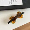 Acetato Texturizado Nuevo Color Lazo Tridimensional Pinza de Resorte de Una Línea Pasador Nuevo Accesorio para el Cabello Versátil de Chica Dulce