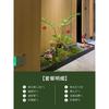 Planta Verde Simulada Paisajismo Helecho Cabeza de Mono Seda Dorada De Pie Planta Biónica China Decoraciones de Paisaje Interior Adornos Plantas Falsas en Maceta