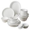 Impresionante Juego de Cuenco y Plato de Porcelana Hueso de Pino Personalizado Fuying Baichuan Hogar Lujo Ligero Inauguración Vajilla de Gama Alta