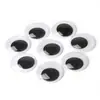 Accesorios para ojos de animales hechos a mano para niños de AliExpress, juguete de bricolaje con ojos adhesivos, actividad en blanco y negro.