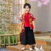 Conjunto Hanfu Infantil Roupas Infantis Roupa de Primavera Estilo Chinês Primavera e Outono Traje Tang Tendência Nacional Fantasia de Performance Infantil Roupas Infantis