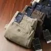 Pantalones Casuales de Negocios de Algodón Lavado de Sarga Gruesa para Hombre, Estilo Americano Recto Holgado, Suave y Elástico, No Planchar, Otoño e Invierno 2024