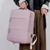 Mochila de Negócios Expansível de 15,6 polegadas com Interface USB, Separação de Seco e Molhado, Mochila Casual Multifuncional para Viagem