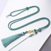 Colgante de cristal Ámbar Esmeralda pequeño redondo cuerda Jade Bashan Ágata Amarilla con cuentas cordón fábrica directo mayoreo