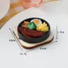 Chaveiro de Comida Simulada Teppanyaki Brinquedo de Comida Japonesa Pingente de Sopa Sopa de Miso Sopa de Costela de Porco Pingente Divertido de Comida