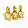 Botella de Relleno de Perfume Portátil de Gama Alta 8ml Vidrio Chapado en Oro Atomizador Botella Vacía Contenedor de Relleno Cosmético Al Por Mayor en Stock