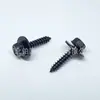 En stock accesorios para coche tornillo autorroscante cola puntiaguda M4 * 18 cabeza hexagonal exterior con brida tornillo combinado autorroscante