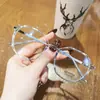 Montura de gafas anti luz azul anti radiación para mujer miopía hombre transparente protección ocular fatiga con tendencia coreana