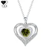 Kamanqi Transfronterizo Más Vendido en Amazon Collar de Joyería Europea y Americana con Forma de Corazón Incrustado de Diamantes Corazón Infinito con Forma de Corazón Incrustado de Diamantes para Mujer