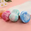 Esponja de belleza bicolor de colores mezclados más vendida transfronteriza, adecuada para uso tanto en húmedo como en seco, esponja de maquillaje de color degradado, borla suave y amigable con la piel para base líquida